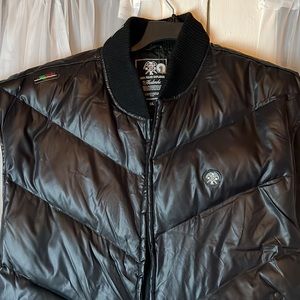 Akademiks Black Polar Explorer Puffer Down Jacket Men’s X-Large